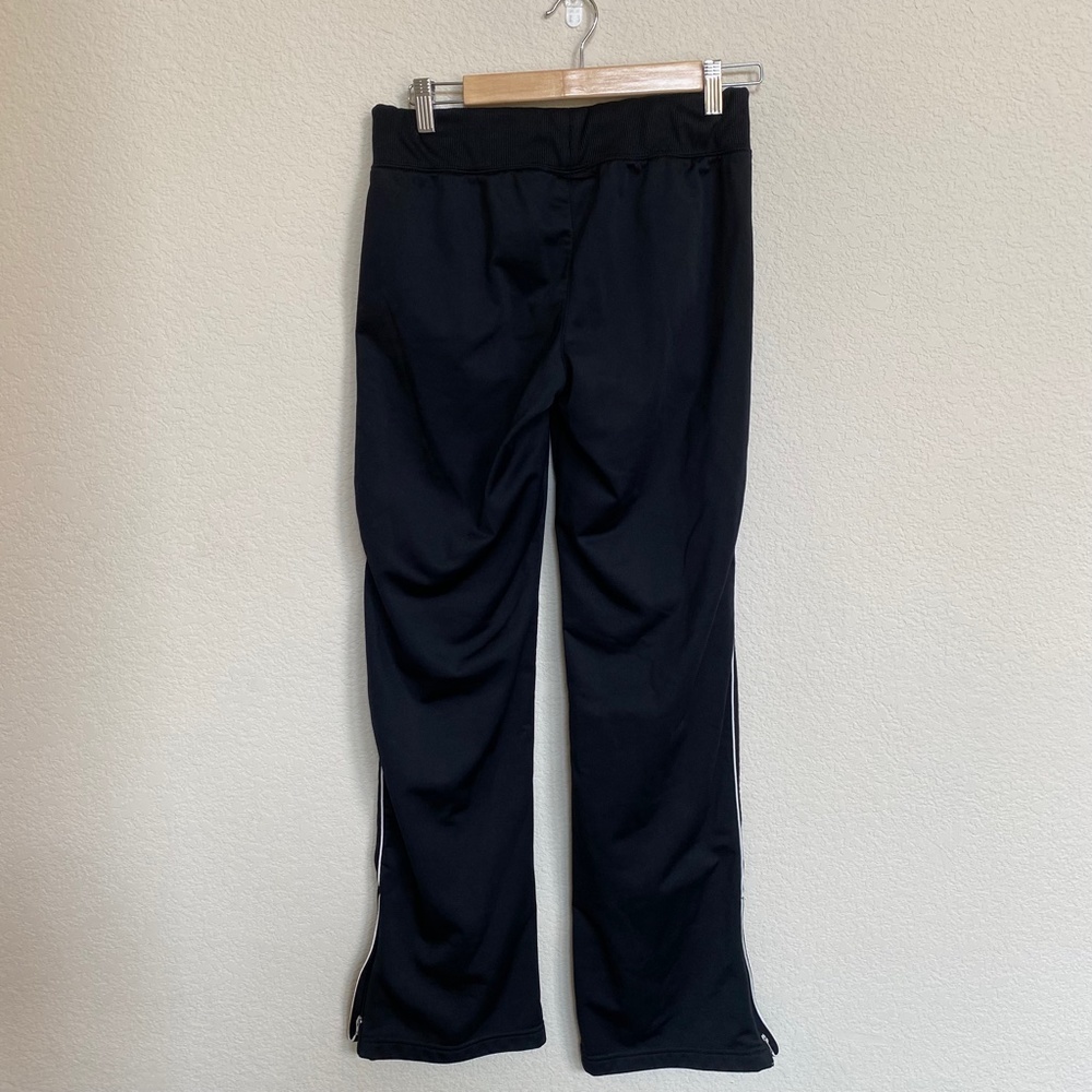 Nike Black Track Pants with White Trim - Women's Size Medium - EUC